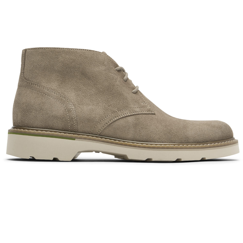 Botas Rockport Homem Cinzentas - Charlee Waterproof Chukka - 98357UACG